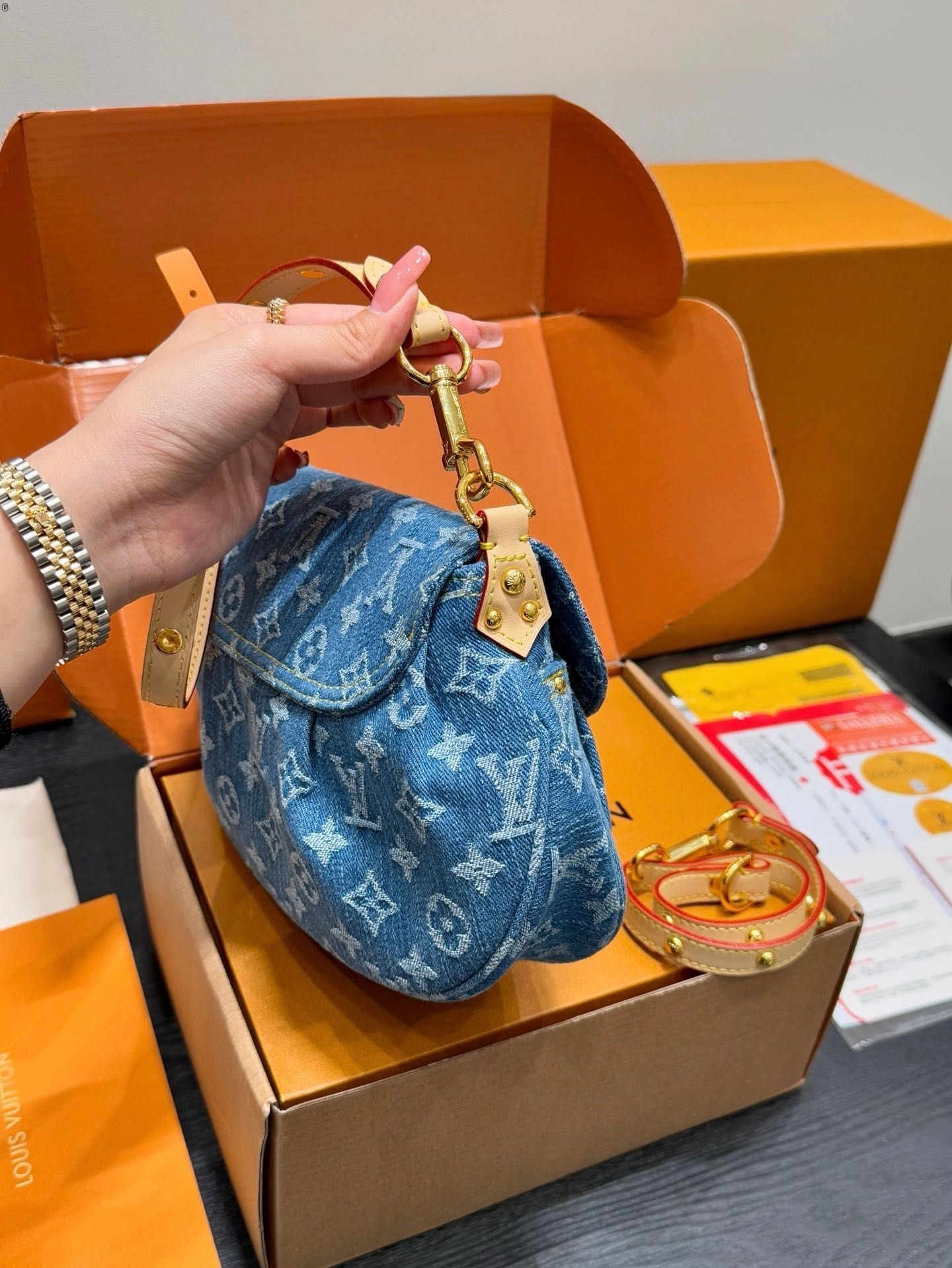 Torebka LV Louis Vuitton Denim Baggy PM