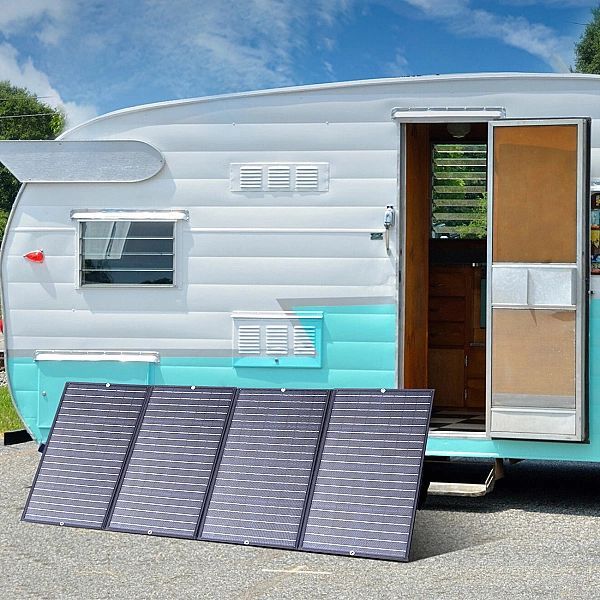 Choetech ładowarka solarna turystyczna składana 160w czarna (sc010)