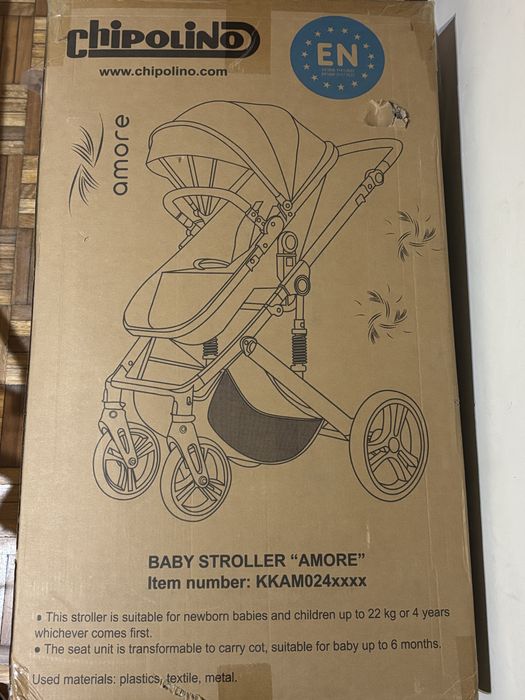 Carrinho de bebé 3 em 1 preto