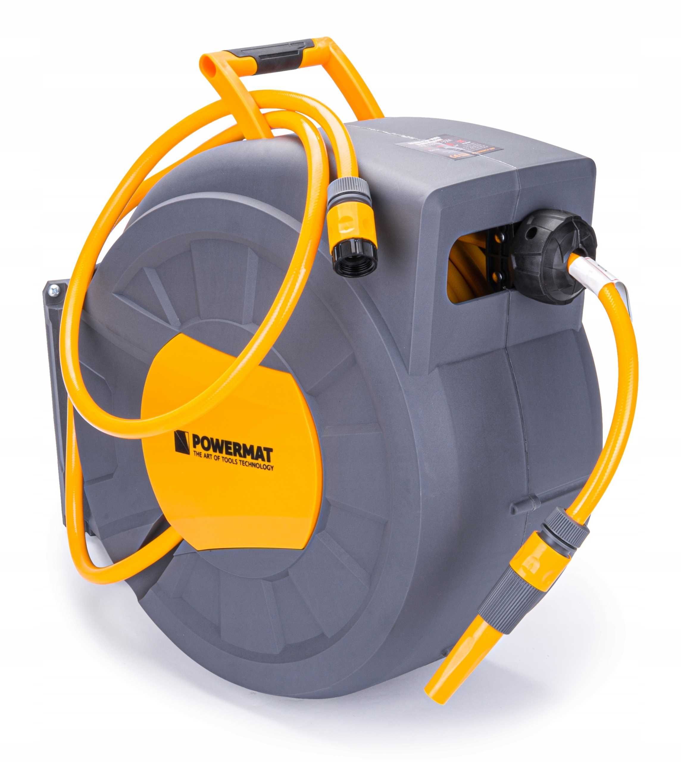 Automatyczny bęben do węża ogrodowego 1/2" 35m POWERMAT PM-ABNW-35M
