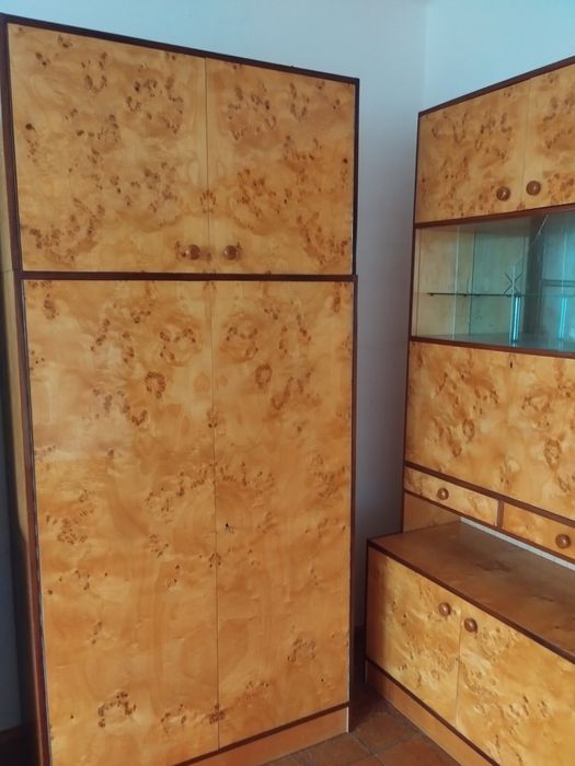 Meble szafa regał meblościanka PRL wysoki połysk