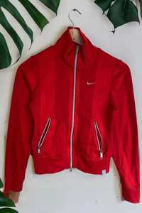 Nike bluza na suwak damska czerwona logo r S