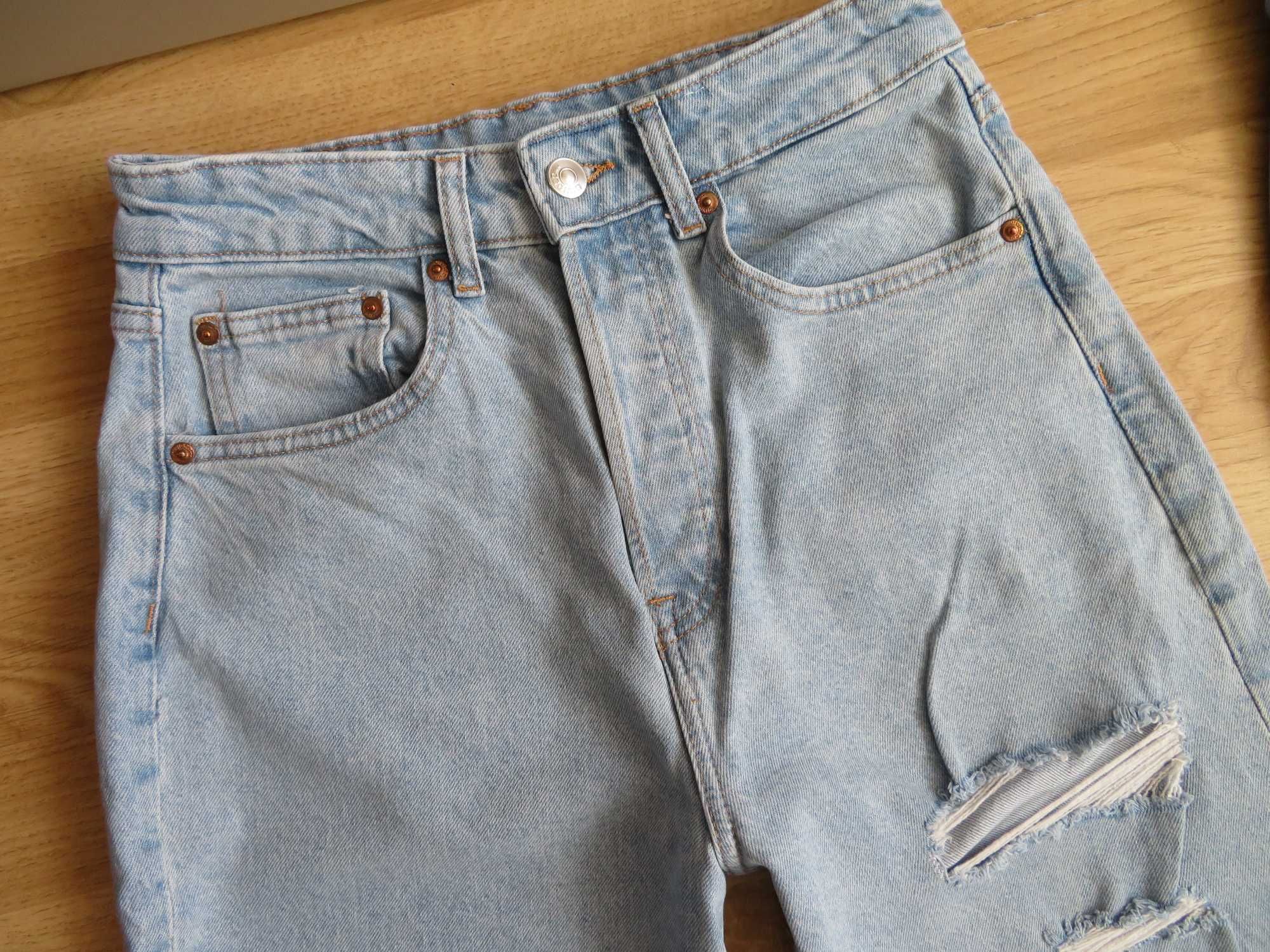 H&M  spodnie dżinsowe jeansowe damskie dziewczęce dżinsy jeansy  34 XS