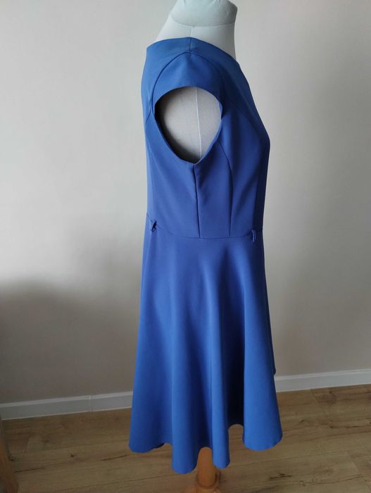 Sukienka chabrowa/niebieska 44 marconi