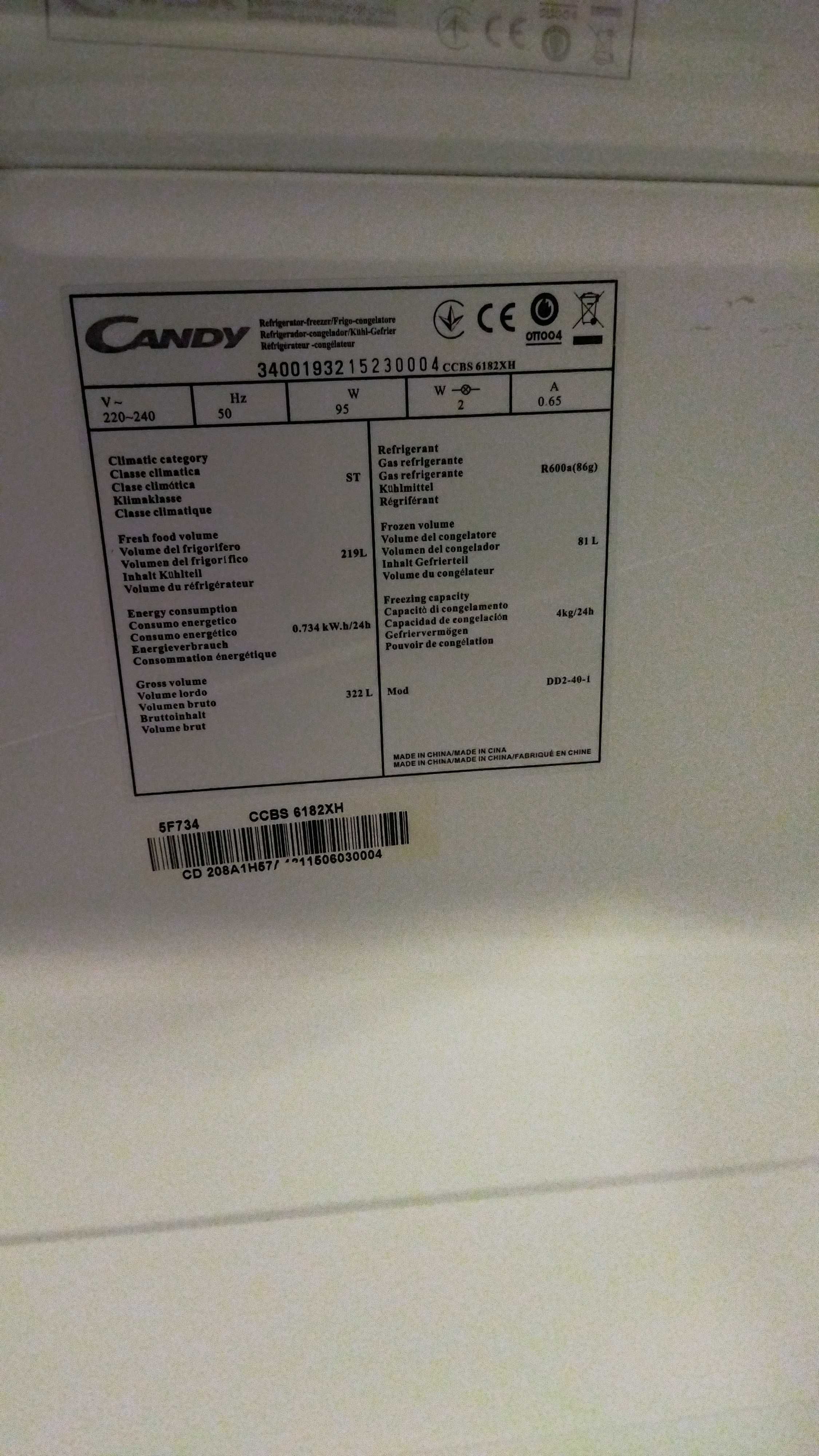 Vendo Frigorífico  Candy