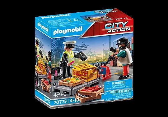 Playmobil Polícia controlo aduaneiro NOVO