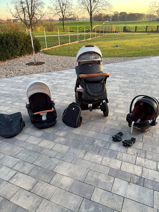 Wózek dziecięcy 2w1 komplet plus fotelik cybex aton ferrari