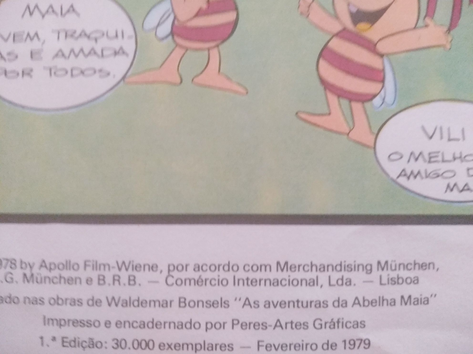 Edição especial banda desenhada abelha Maia de 1979