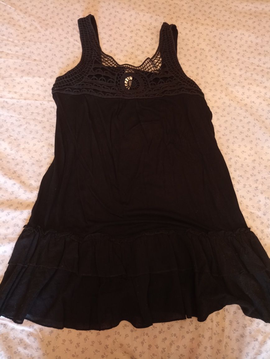 Túnica preta da Pull & Bear