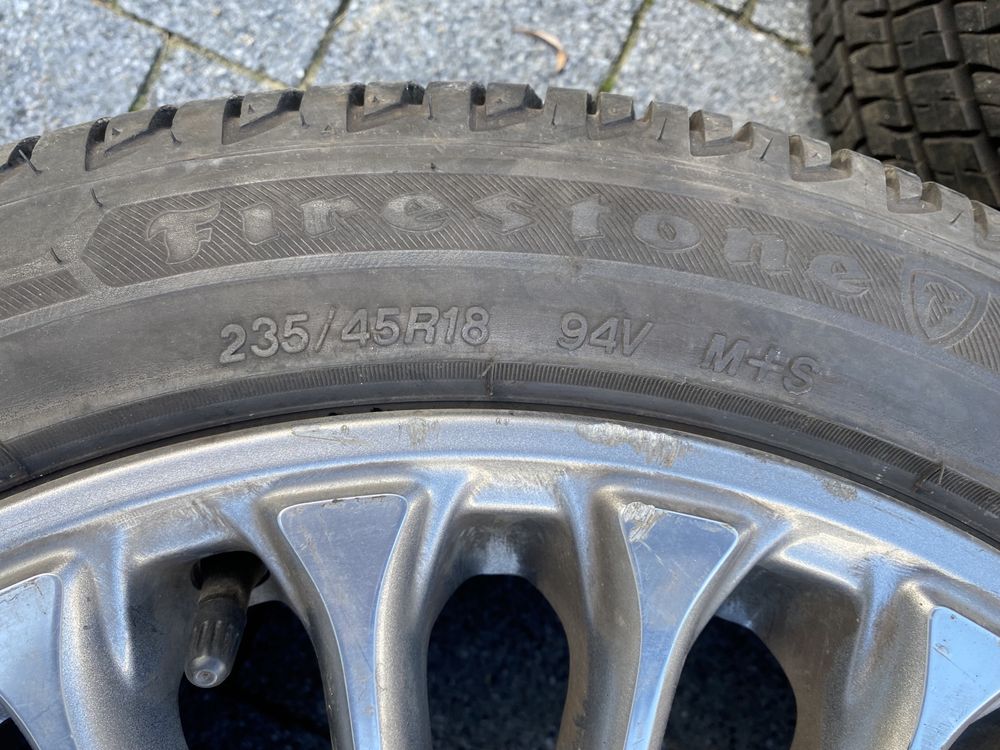 3 Felgi z oponami M+S ford 235/45R18 Firestone