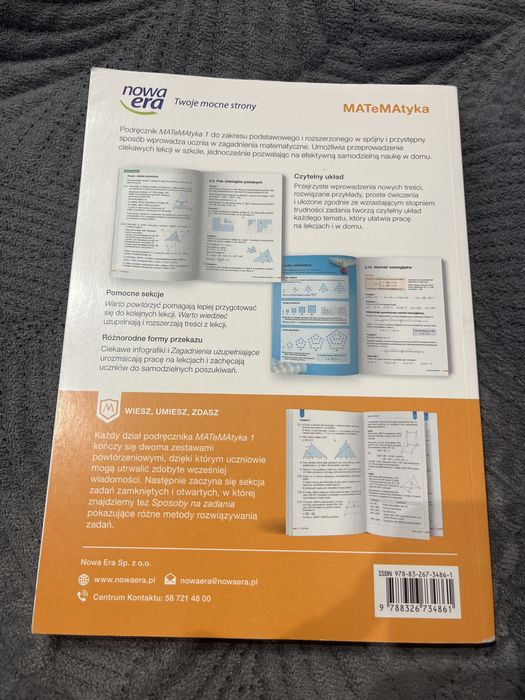 Matematyka 1, nowa era, zakres podstawowy i rozszerzony