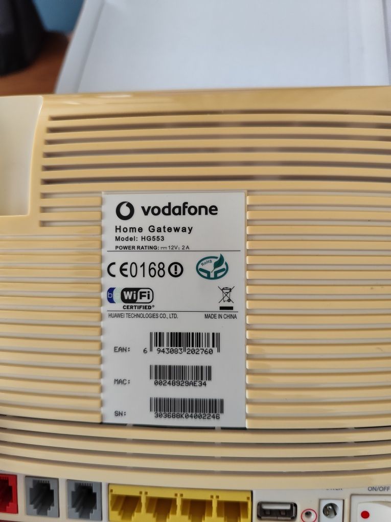 Router vodafone HG553