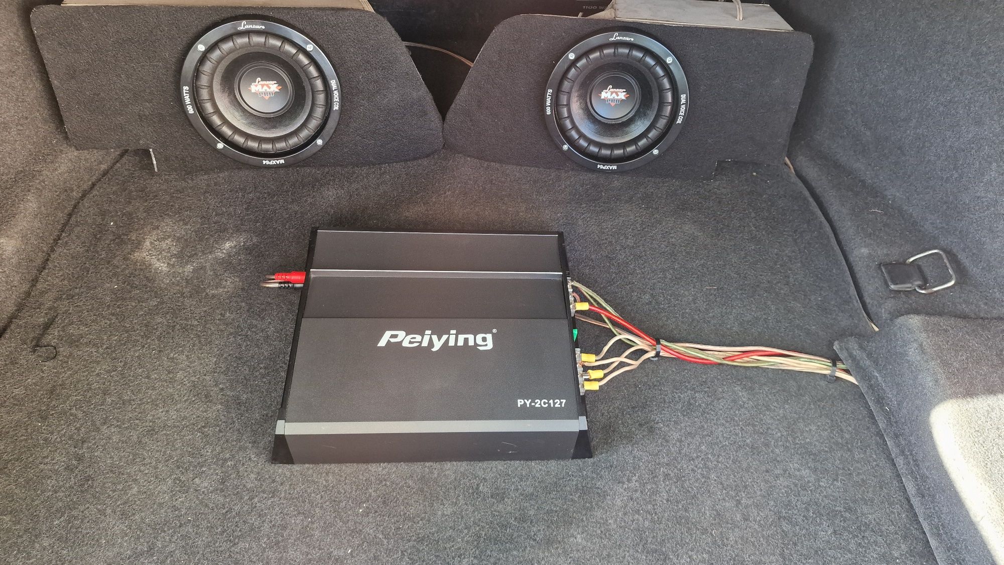Skrzynia basowa, wzmiacniacz, car audio Lanzar Max