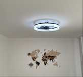 Lampa sufitowa z wentylatorem na pilot wentylator