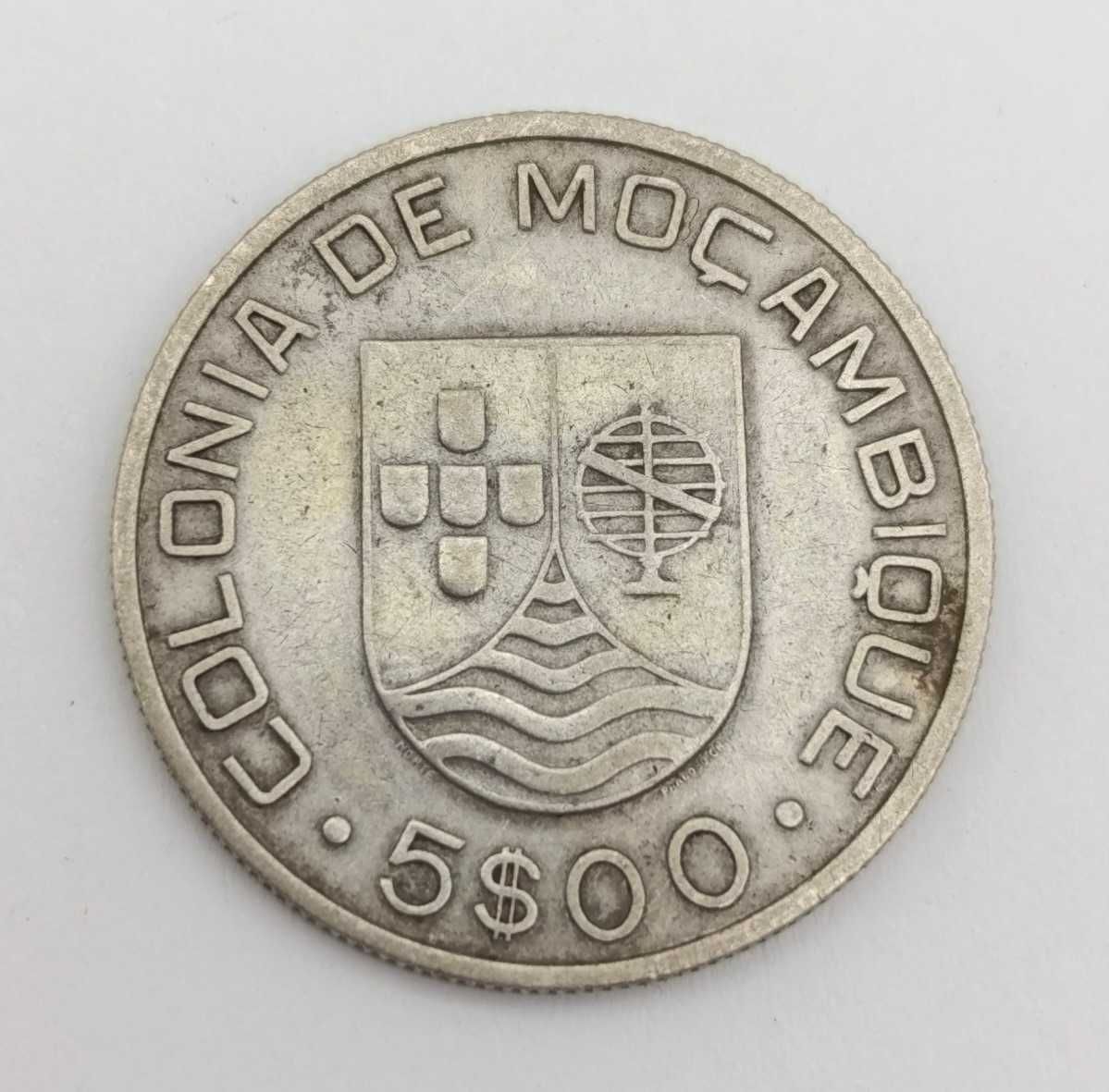 Moeda de 5 Escudos de Moçambique de 1935
