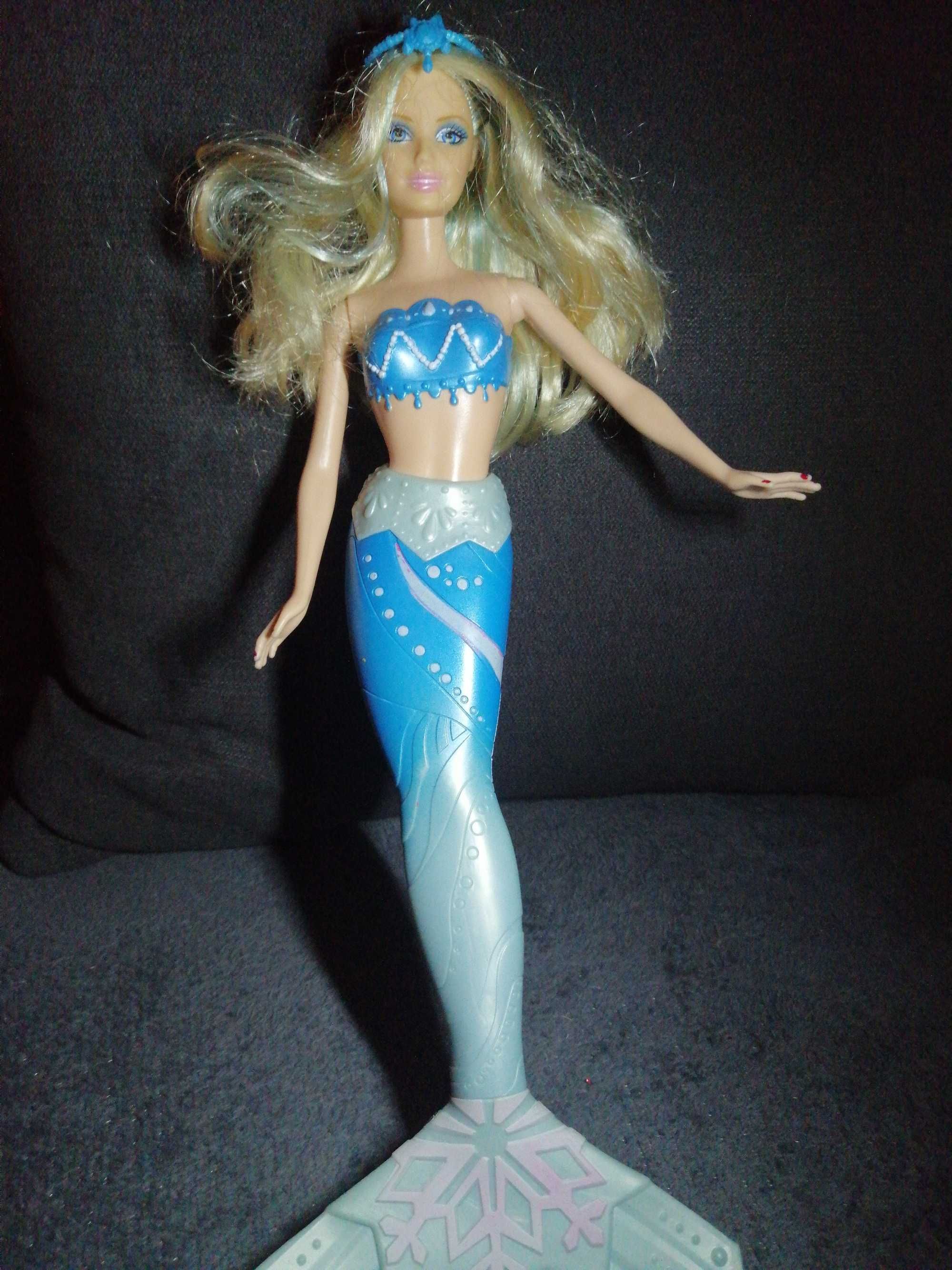 lalka Barbie syrena z niebieskim ogonem