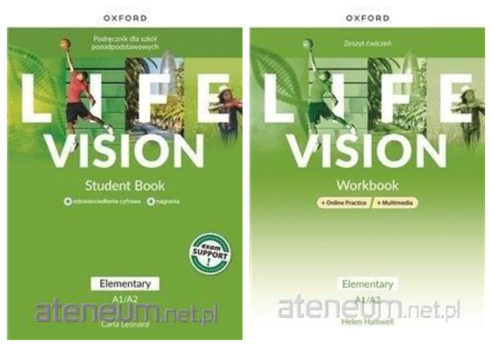 |NOWE| LIFE VISION Elementary A1/A2 OXFORD Podręcznik + Ćwiczenia
