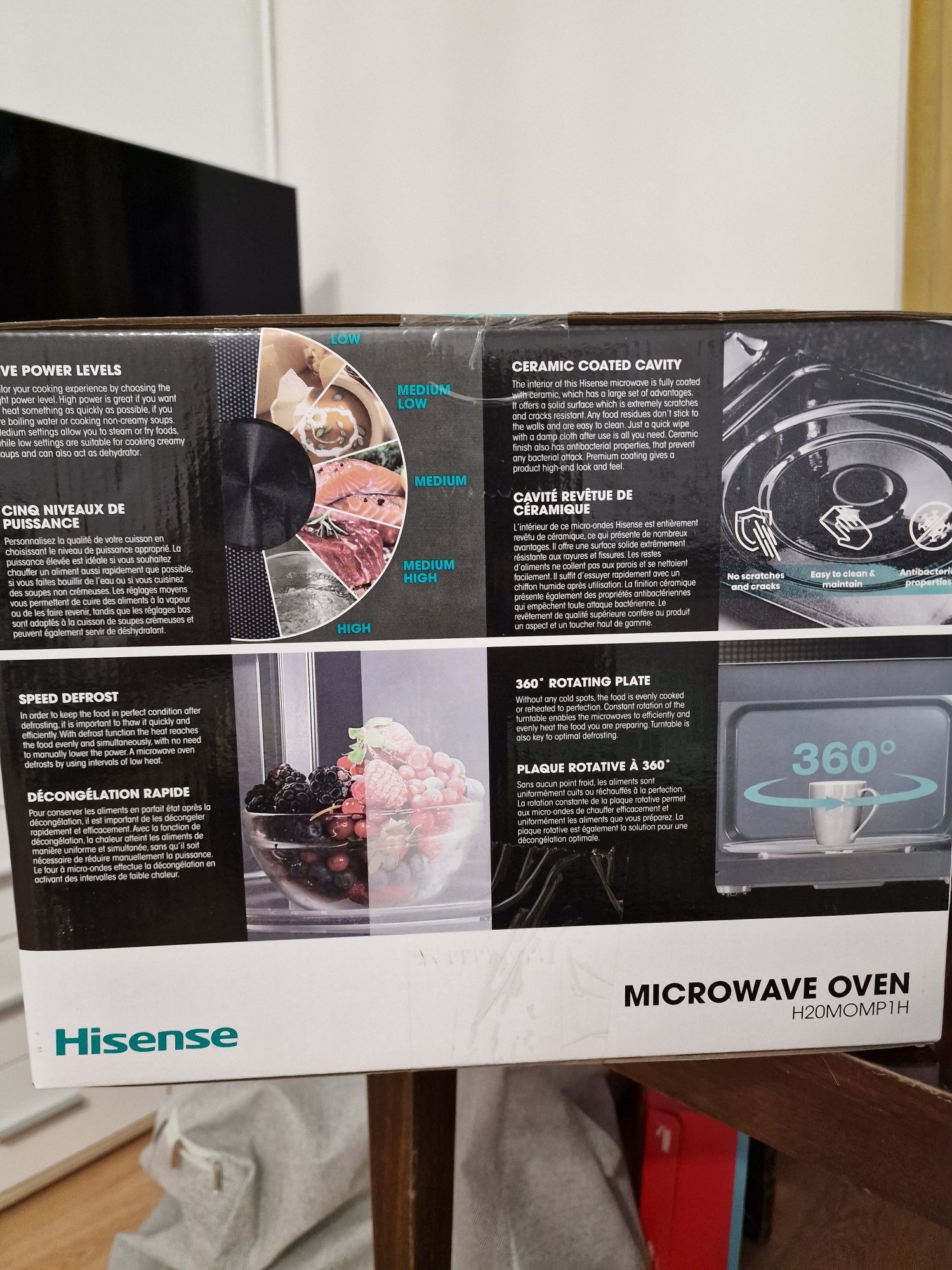 Na sprzedaż: Nowa kuchenka mikrofalowa Hisense H20MOMP1H