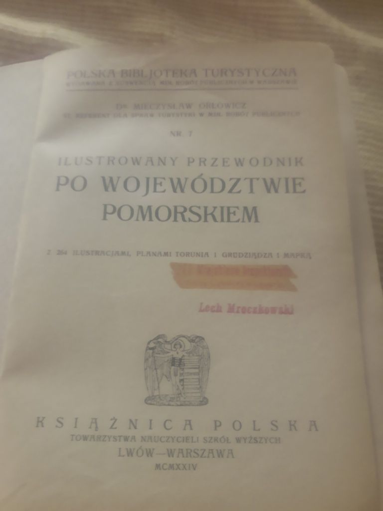 100 letni przewodnik po woj pomorskim 1924 Orłowicz