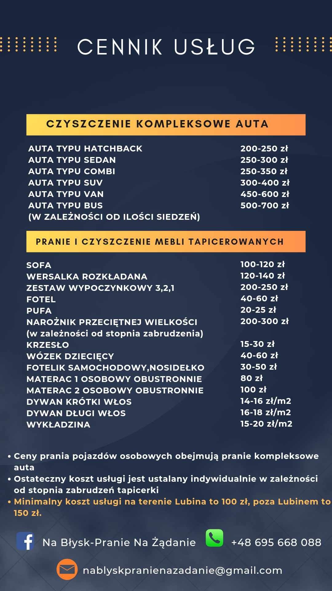 Pranie tapicerki samochodowej/meblowej CHEMSPEC! DOJAZD!! ZAPRASZAM!!!