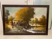 Quadro a óleo assinado M.Foz