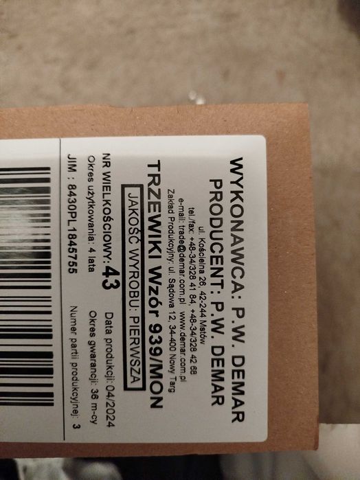 Buty wojskowe DEMAR 939/MON Letnie