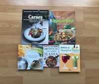 Revistas livros receitas culinárias cozinha vegetariana sumos naturais