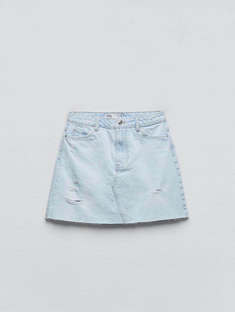Міні спідничка ZARA джинсовая юбка