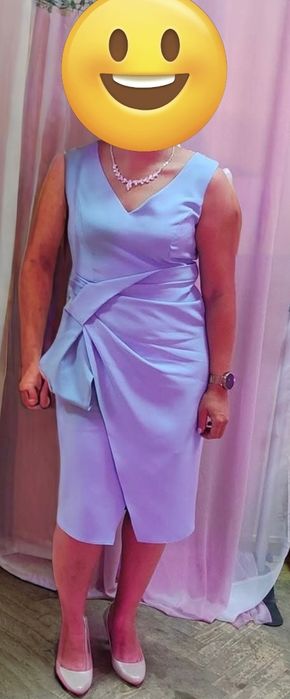 Sukienka MIDI niebieska LOPEZ