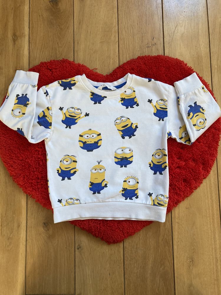 Bluza H&M rozmiar 110-116 minionki