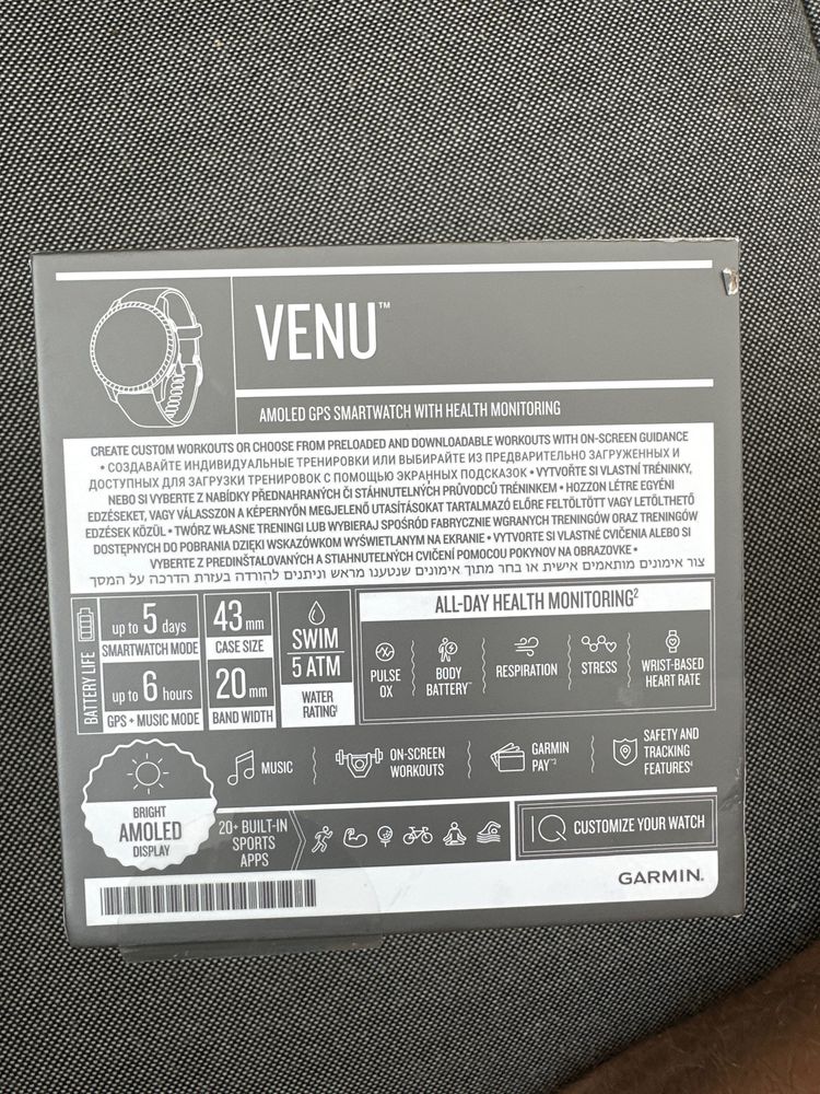 Garmin venu zegarek