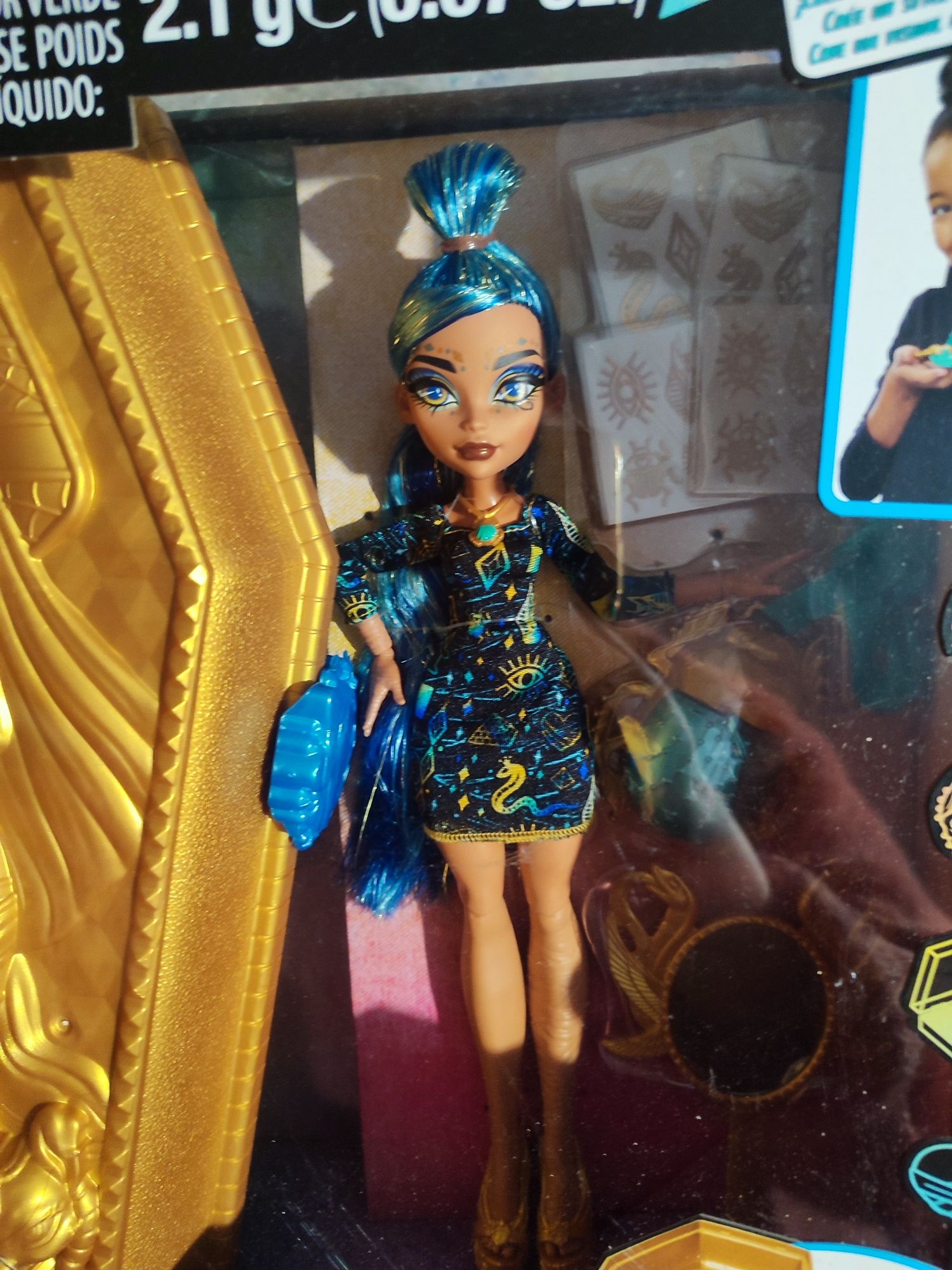 Лялька Монстер Хай Клео де Ніл Золотий б'юті кейс Monster High Doll