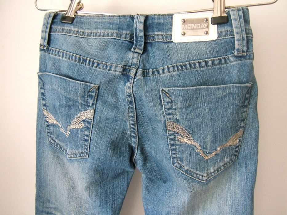 Calções de Ganga nº 34 Novas Cintura baixa