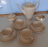 Chodzież porcelana zestaw kawowy PRL
