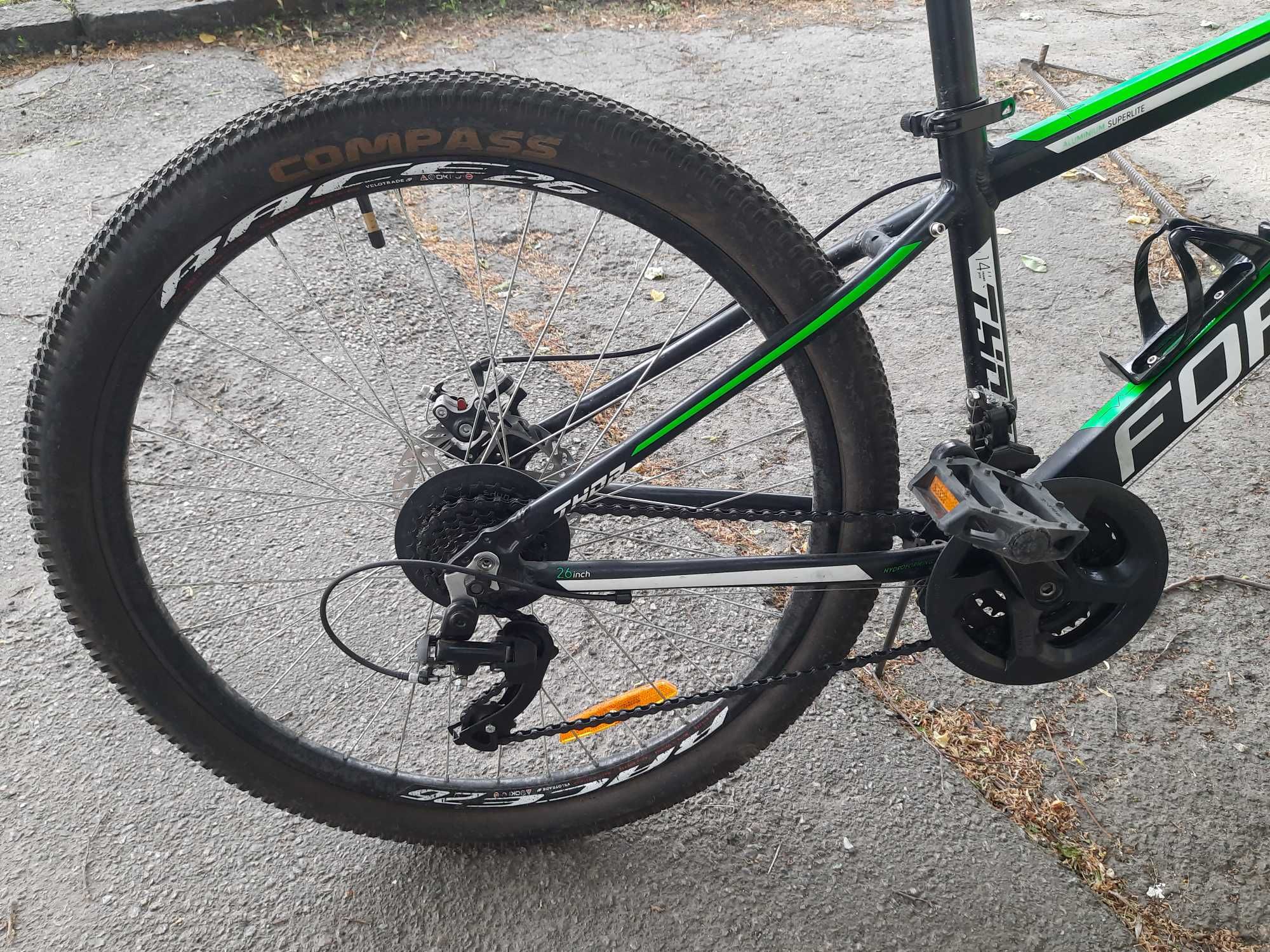 СУПЕР!! Горный велосипед FORMULA THOR AL 2.0 (черно-зеленый) 26 колеса
