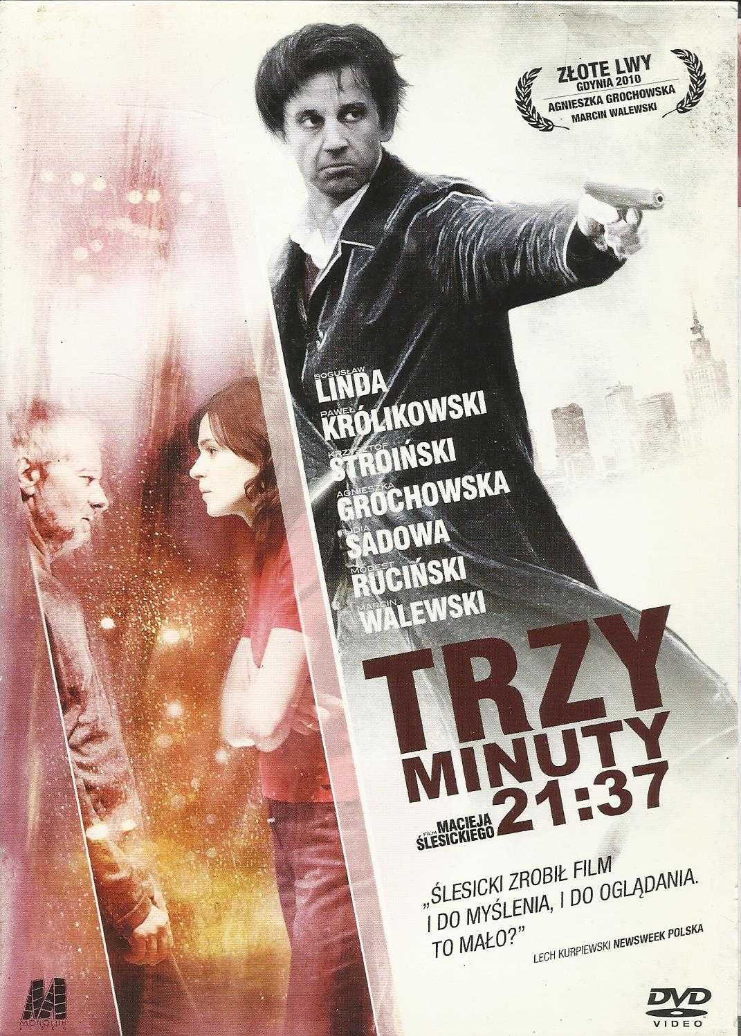 TRZY MINUTY 21:37 (2010) DVD  reż. Maciej Ślesicki, Bogusłąw Linda