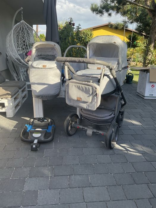 Wozek dzieciecy adamex reggio 3 w 1 z baza isofix uzywany
