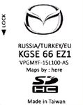 Karta SD Mapa do nawigacji MZD Connect KGSE 66 EZ1 2024r