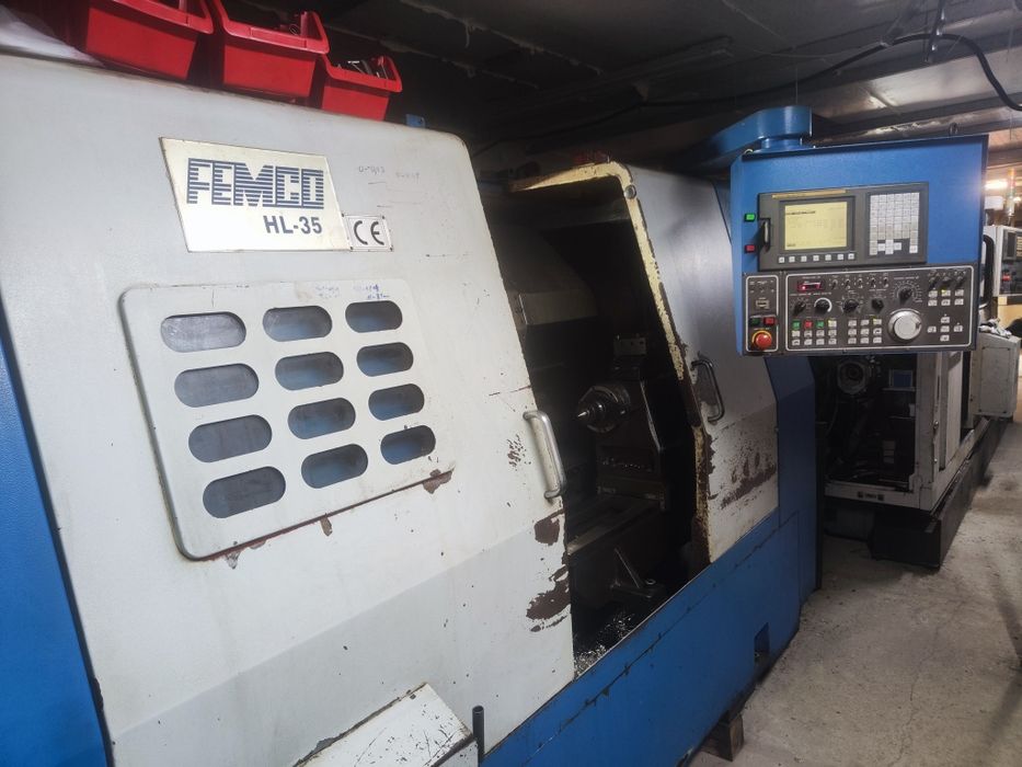 Tokarka CNC Fanuc Femci HL-35 sonda konik