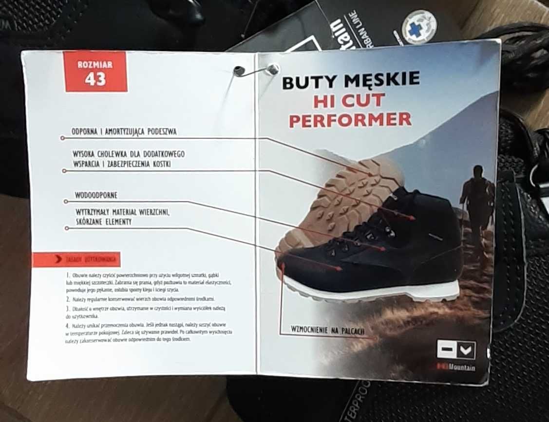 Buty skórzane HiMountain HiCut Performer trekkingowe męskie