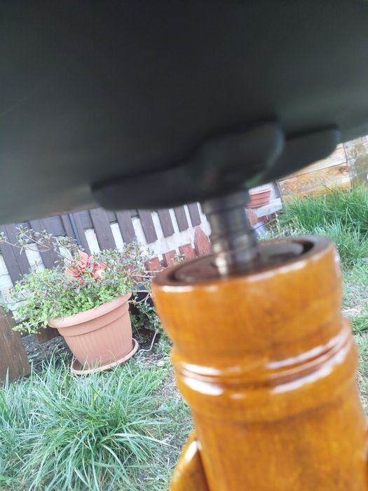 Rarytas Piękny Taboret stołek regulowany Loft  Vintage Antyk