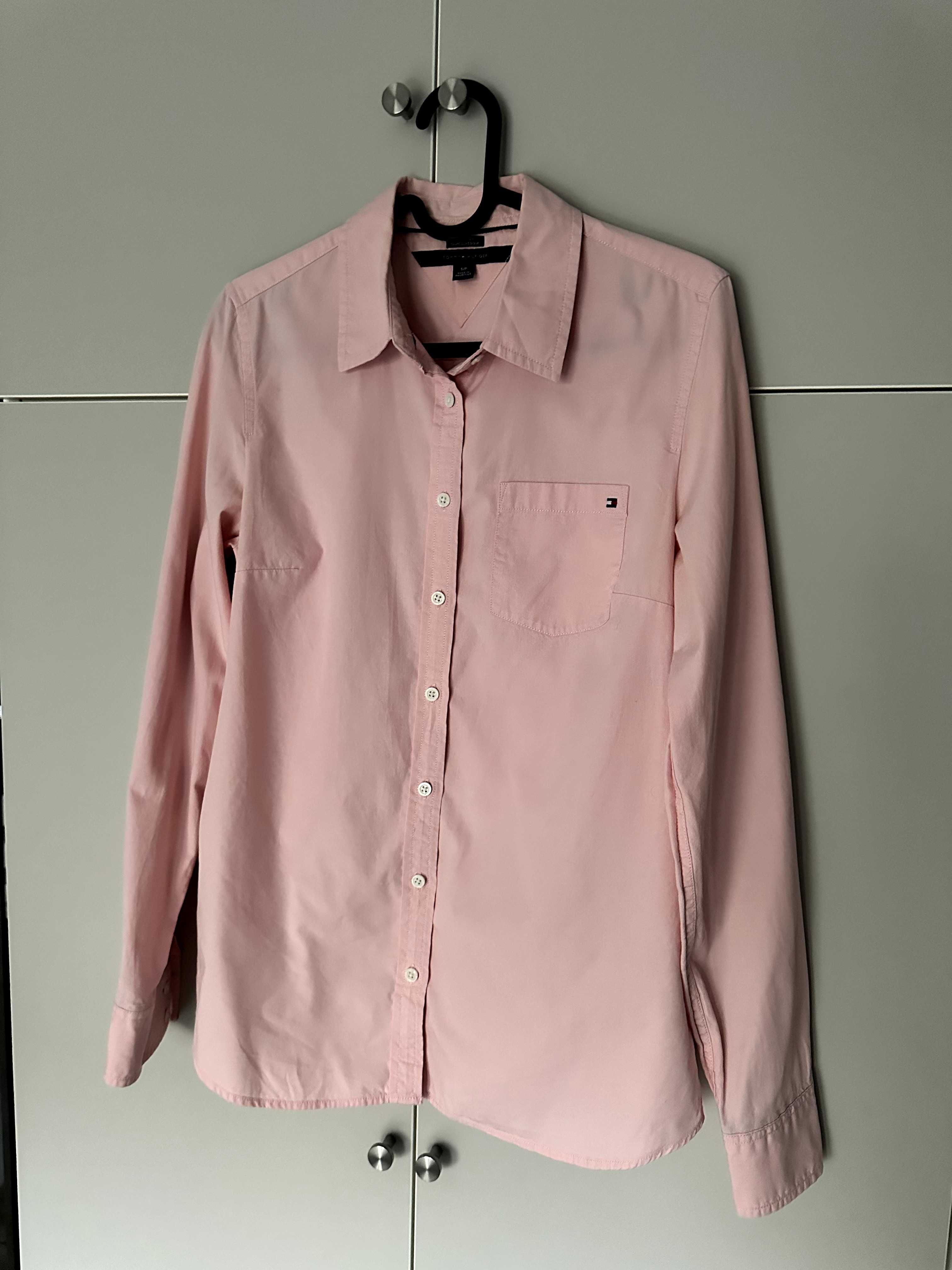 Koszula damska różowa taliowana Tommy Hilfiger S