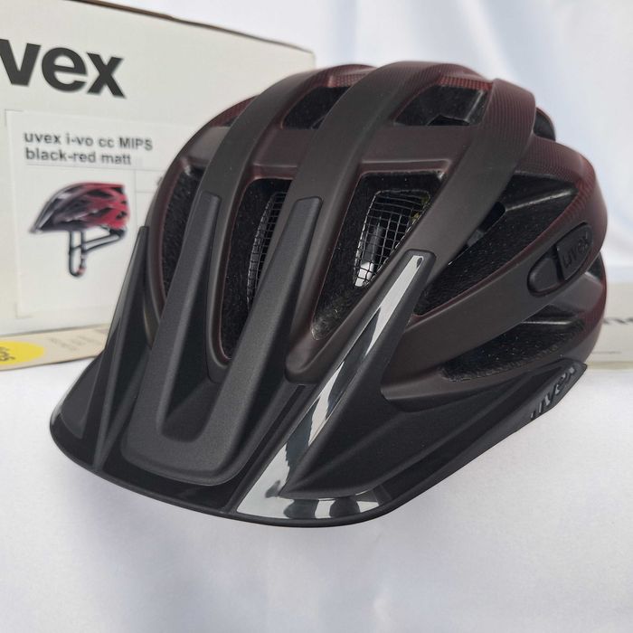 Kask rowerowy Uvex I-vo CC Mips Black Red Matt M 52-57cm