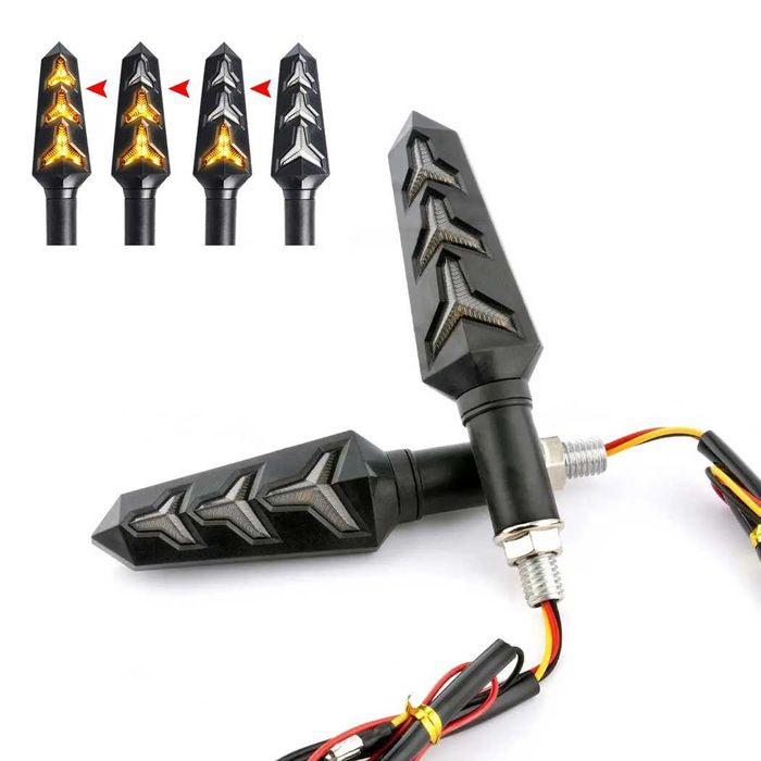 Par de Piscas LED Dinâmicos 3 Setas