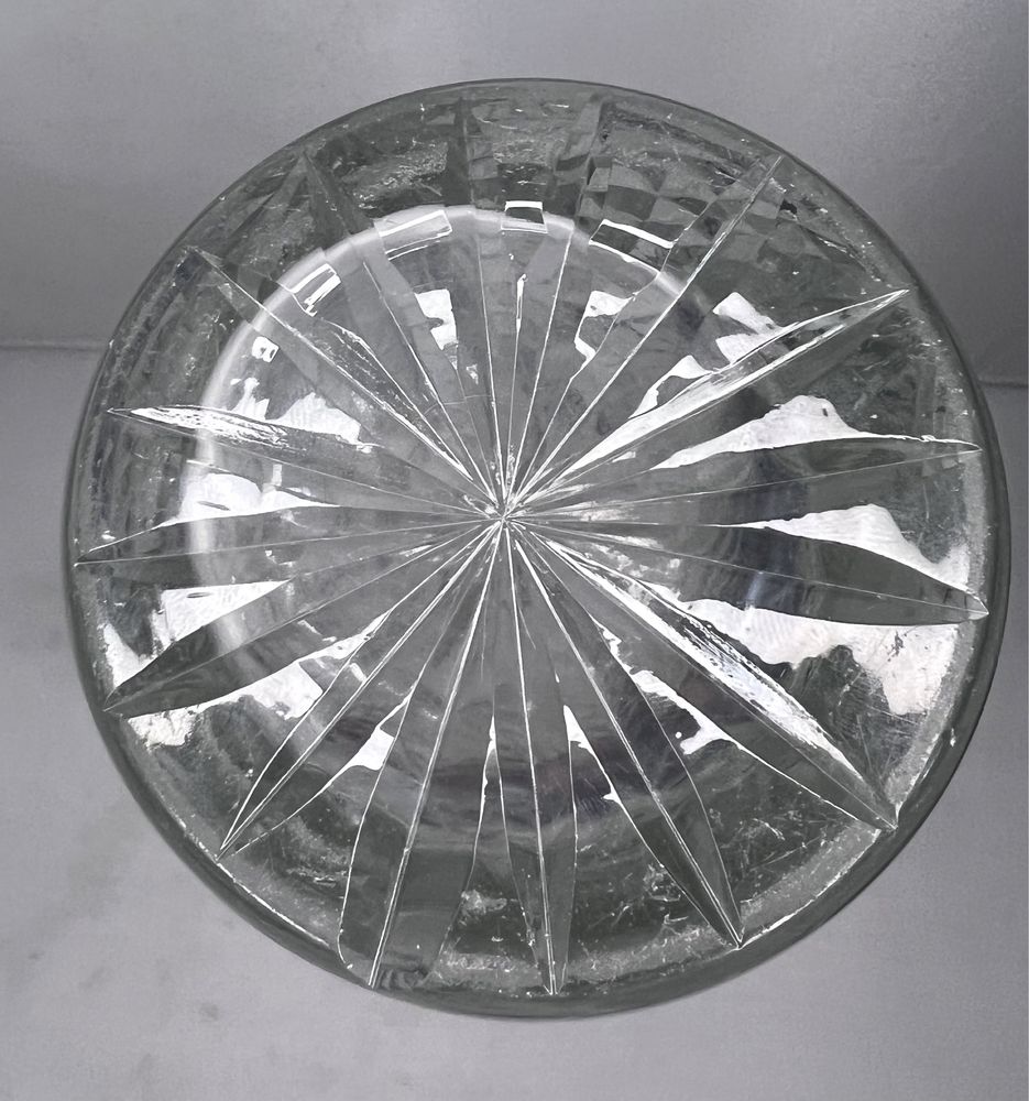 Wazon kryształ szkło kryształowe wzór gwiazda przezroczysty B11071