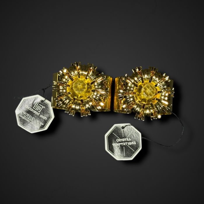 Obrączki do serwetek Crystal Temptations złocone Swarovski b5/11159