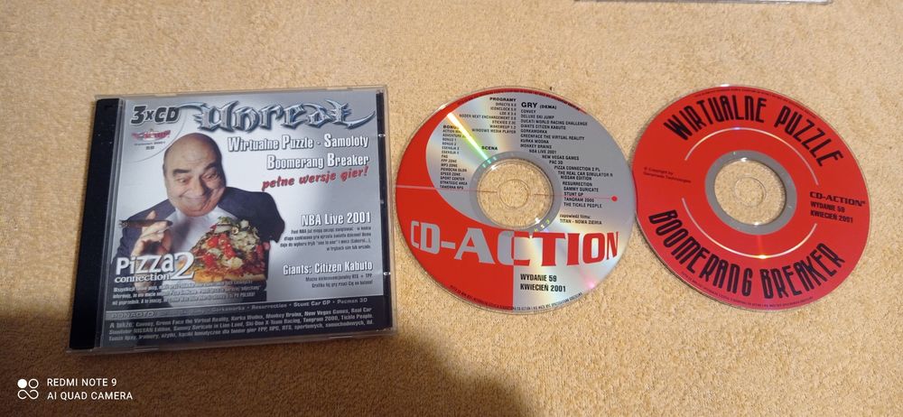 CD action nr 59/4/2001 Wirtualne puzzle Boomerang Breaker PC