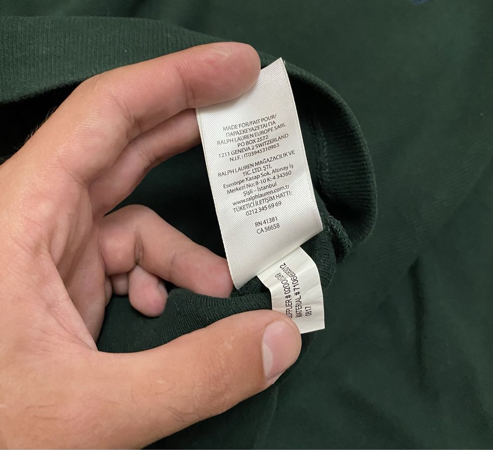 Кофта 1/3 zip polo ralph lauren