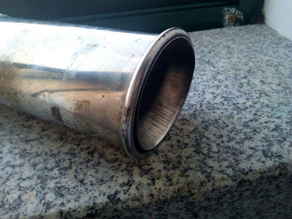 ponteira de escape universal em inox (oportunidade)