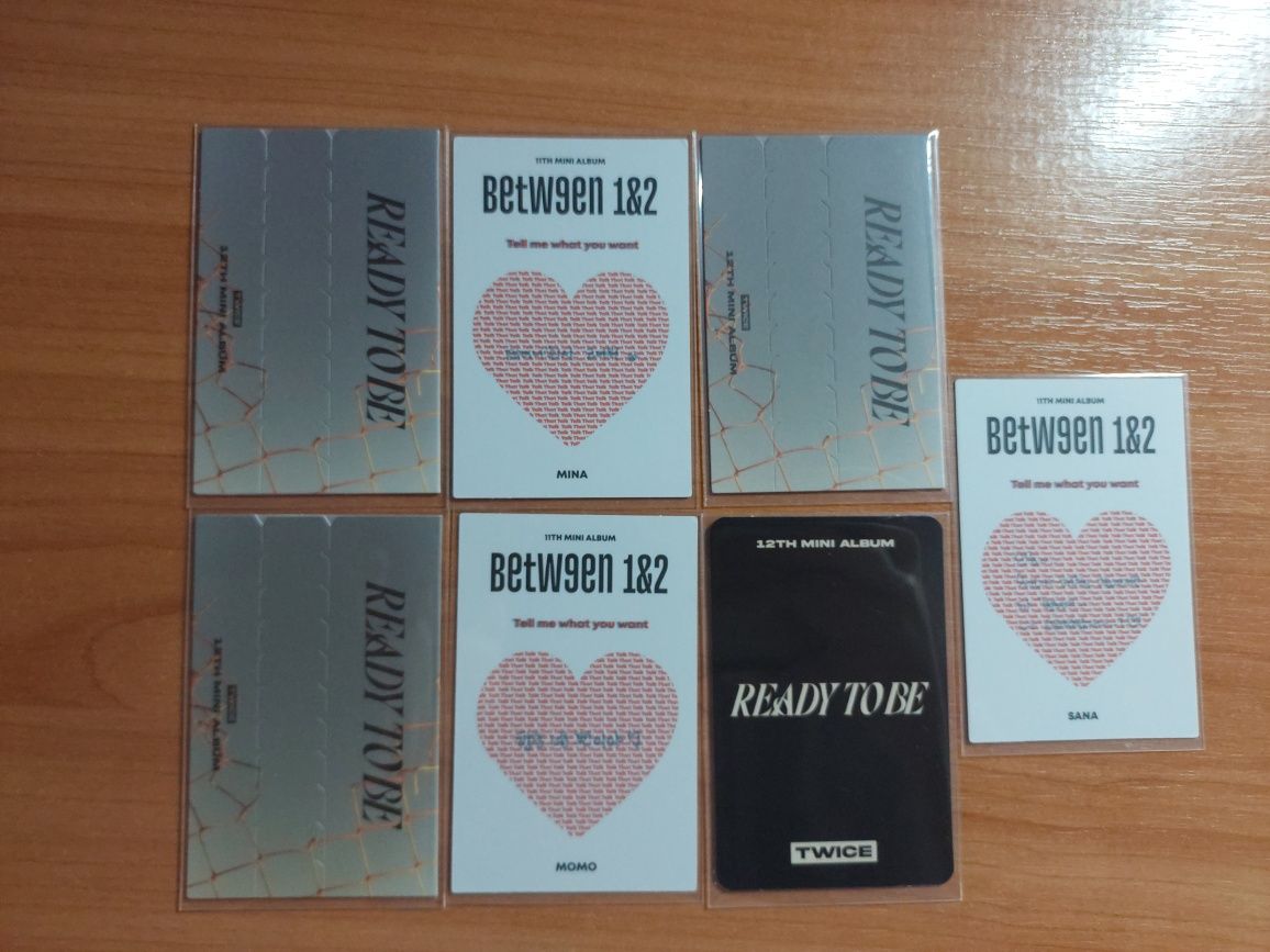 Офіційні картки твайс twice "Ready to be"